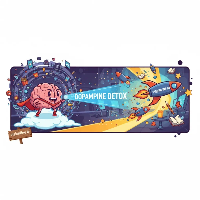 راهنمای کامل دوپامین دتوکس برای ترک اعتیاد به گوشی و افزایش تمرکز در درس خواندن