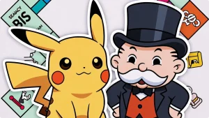 تصویر کارتونی پیکاچو و آقای مونوپولی؛ معروف‌ترین مثال‌های تصویری اثر ماندلا