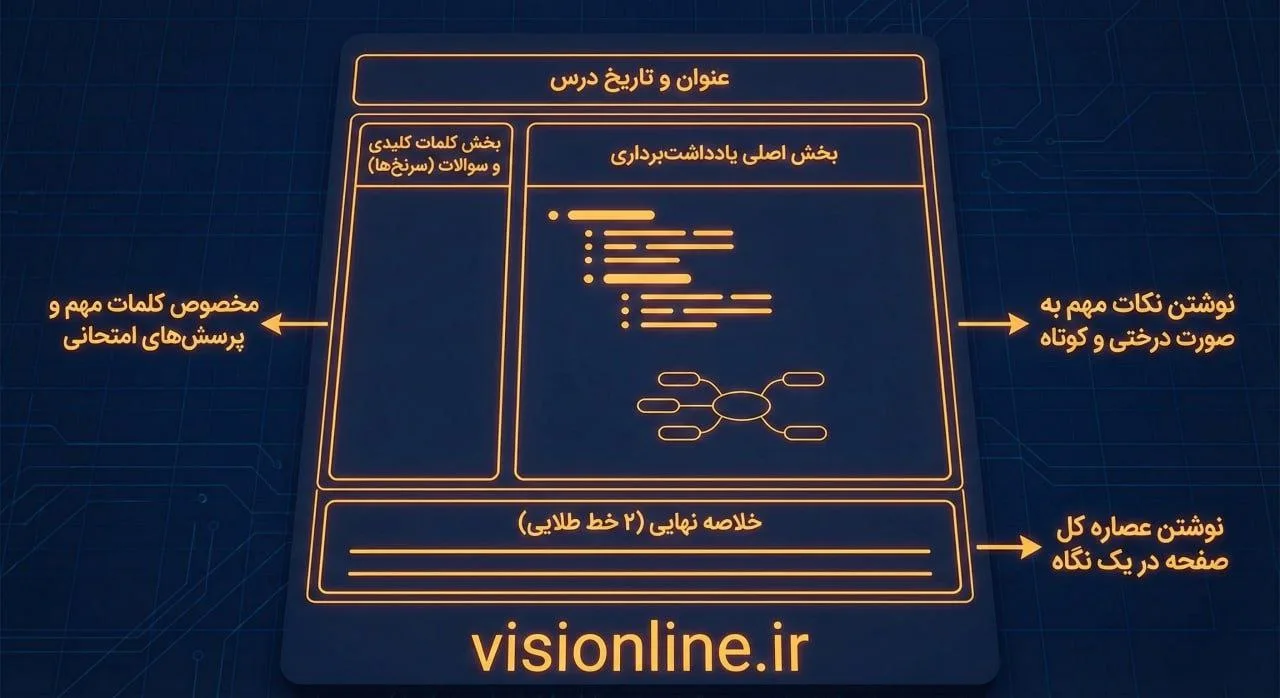 آموزش تصویری روش خلاصه نویسی کرنل برای کنکور و تیزهوشان