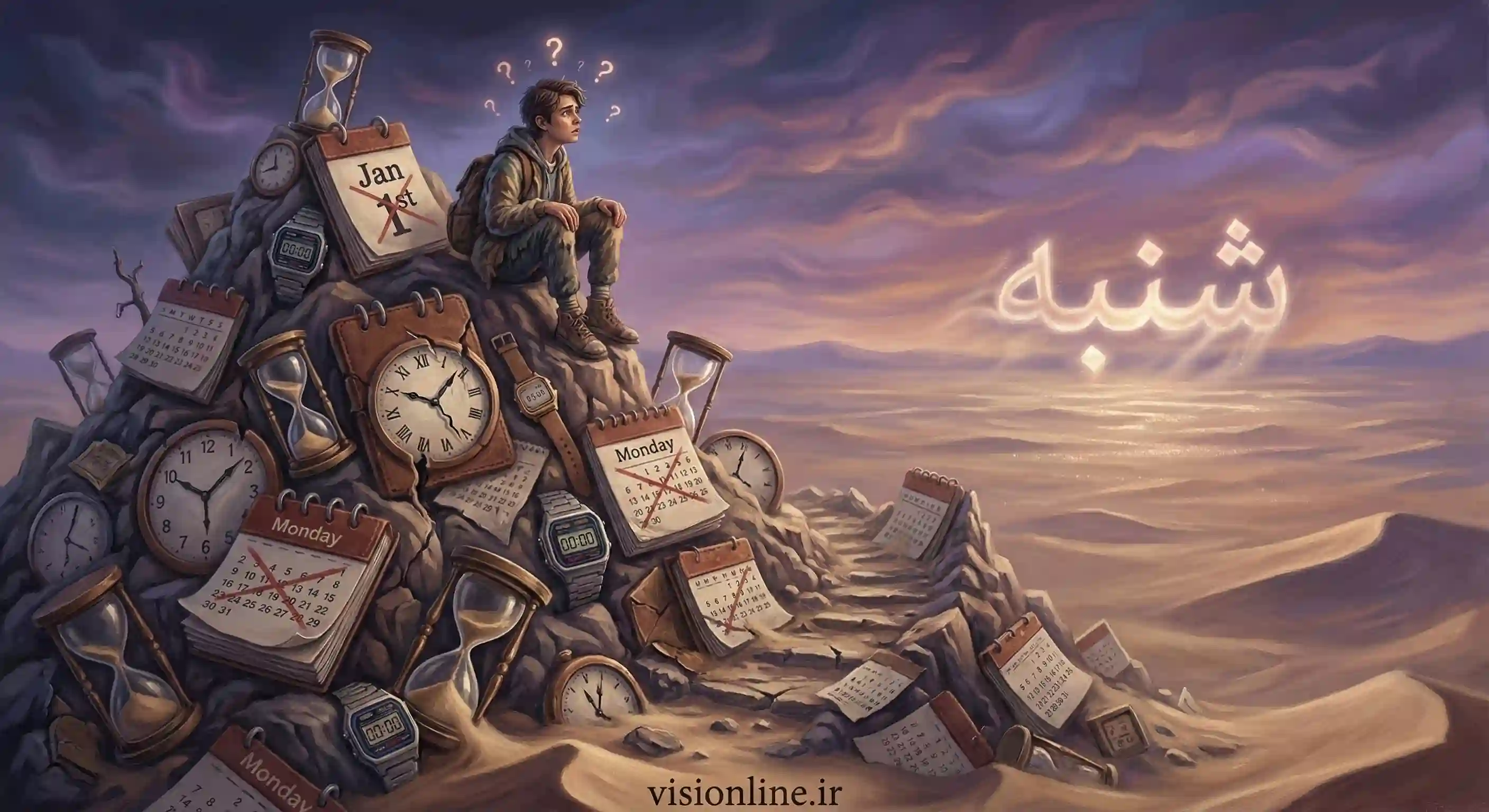 «تصویرسازی دانشآموز گرفتار در دام کمال گرایی و انتظار برای شنبه رویایی»