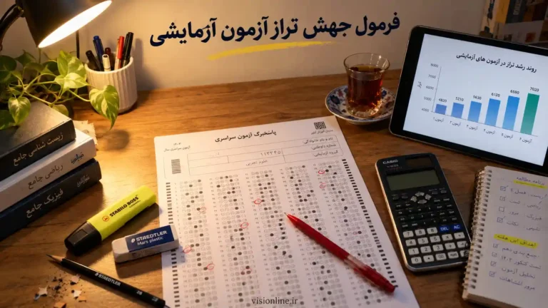 افزایش تراز آزمون آزمایشی و فرمول جهش تراز قلم چی و ماز